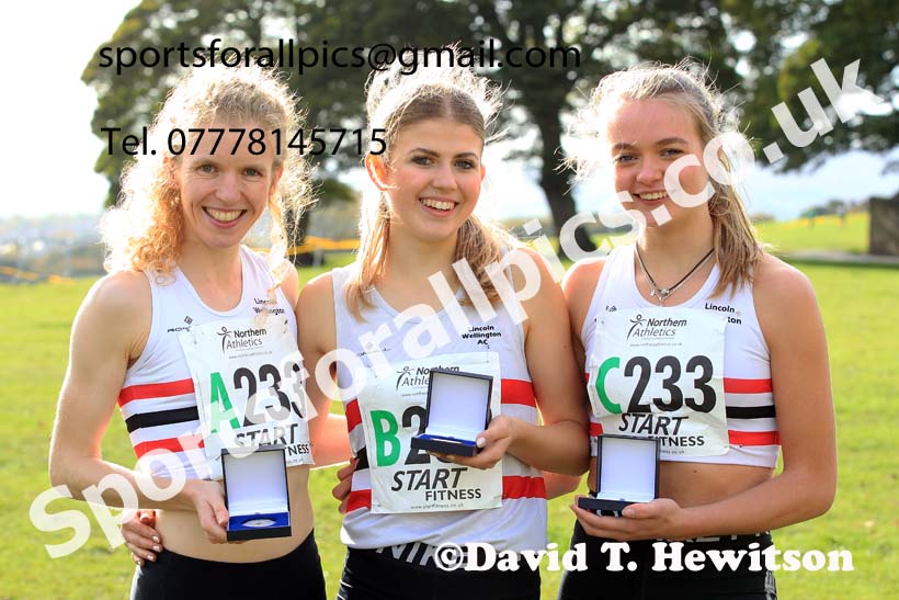 Senior womens 2022 Northern Cross Country Relays, Graves Park, Sheffield. Photo: David T. Hewitson/Sports for All Pics